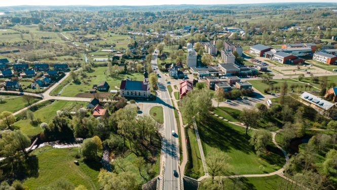 Ķekavas novada skats no gaisa