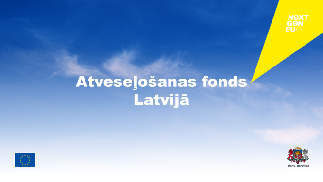 informatīvs attēls "Atveseļošanas fonds Latvijā"