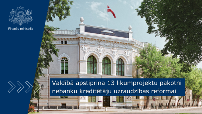 Latvijas Bankas ēka ar karogu uz jumta, ēkas priekšplānā ir koki