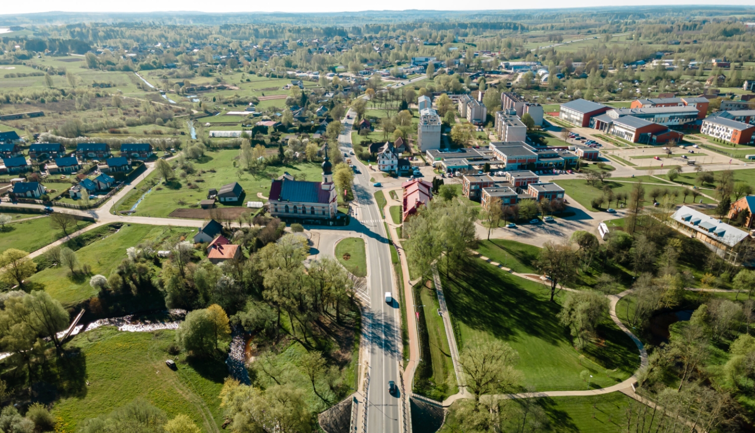 Ķekavas novada skats no gaisa