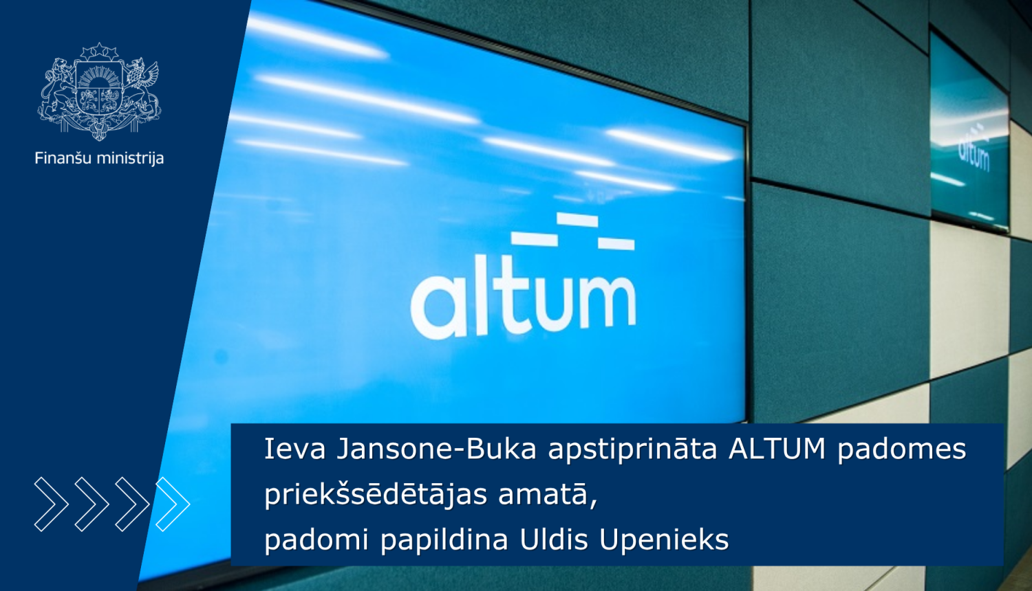 Atklāta konkursa rezultātā apstiprināti divi ALTUM padomes locekļi.
