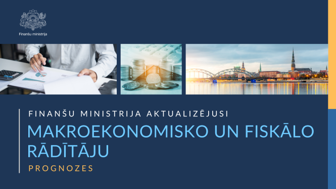 Finanšu ministrija aktualizējusi makroekonomisko un fiskālo rādītāju prognozes. Tekstu papildina ilustratīvi attēli par finanšu analīzi, ekonomiku un Rīgas panorāmu