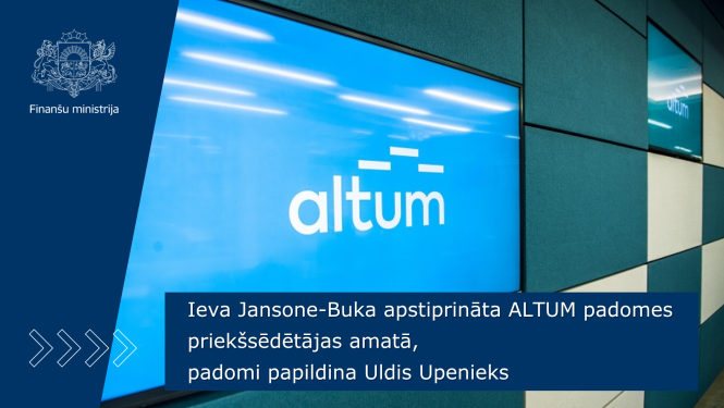 Atklāta konkursa rezultātā apstiprināti divi ALTUM padomes locekļi.