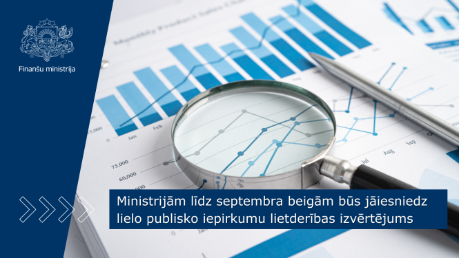 Finanšu grafiki un palielināmais stikls.