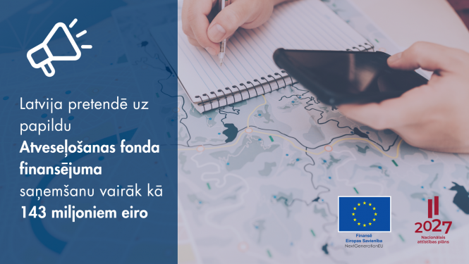 ilustratīvs attēls par Atveseļošanas fonda finansējumu