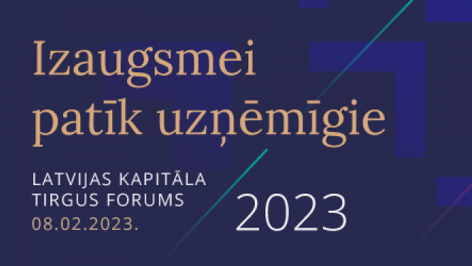 Vizuāls materiāls par Latvijas kapitāla tirgus forumu