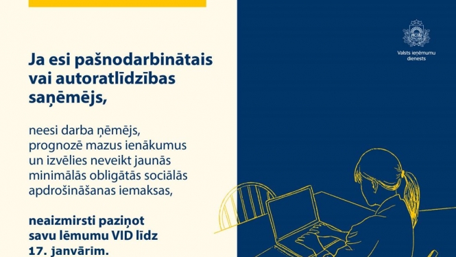 Informācija pašnodarbinātajiem un autoratlīdzību saņēmējiem