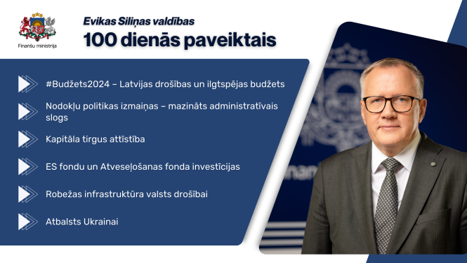 attēls par valdības 100 dienās paveikto