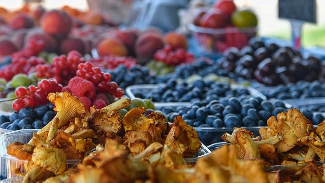 jāņogas, mellenes, gailenes tirgū