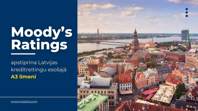 Moody's apstiprina Latvijas kredītreitingu esošajā A3 līmenī