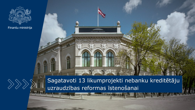 Latvijas bankas ēka, uz jumta Latvijas karogs, ēkas priekšplānā koki ar plaukstošām lapām