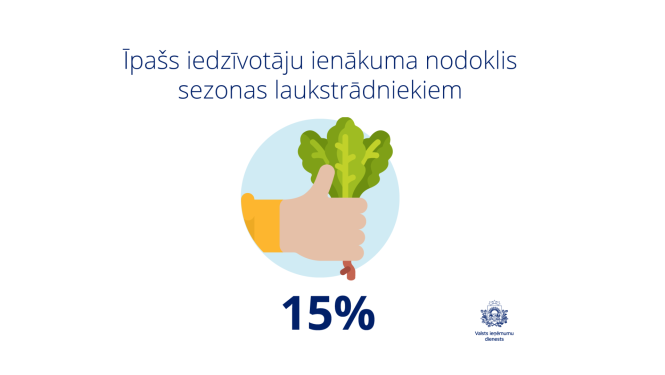 Īpašs IIN sezonas laukstrādniekiem