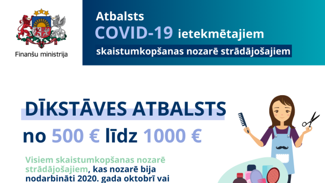Dīkstāves atbalsts skaistumkopšanas nozarei