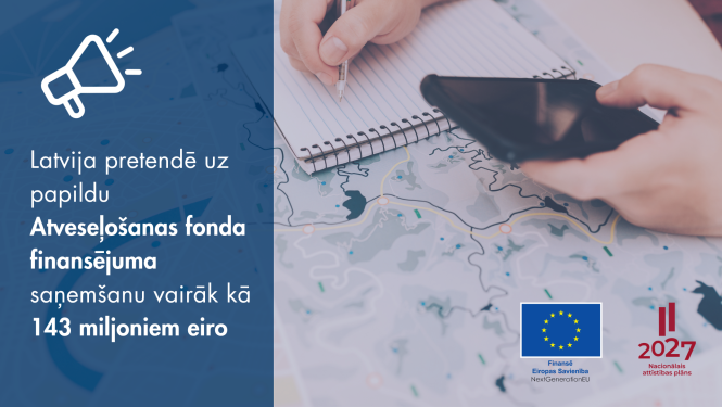 ilustratīvs attēls par Atveseļošanas fonda finansējumu