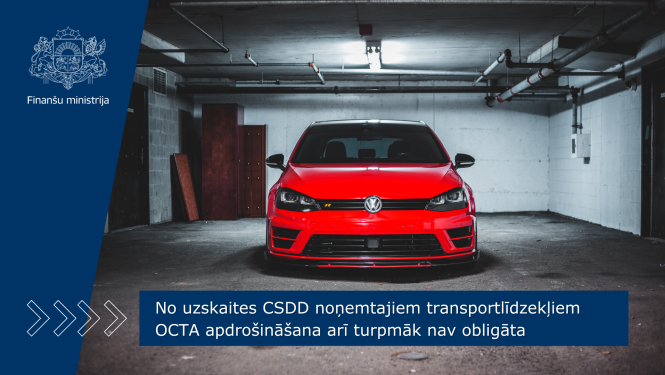No uzskaites CSDD noņemtajiem transportlīdzekļiem OCTA apdrošināšana arī turpmāk nav obligāta. Sarkana mašīna garāžā
