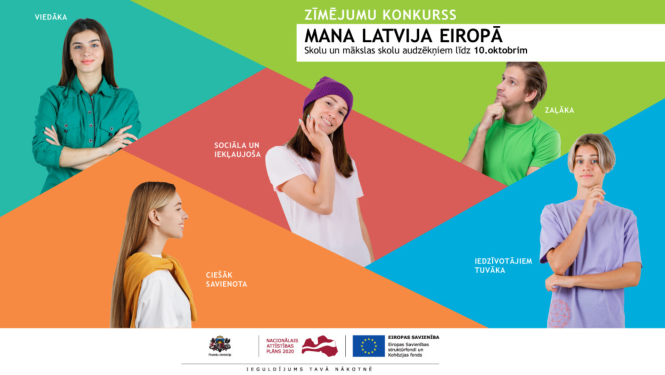 Mana Latvija Eiropā vizuālais materiāls