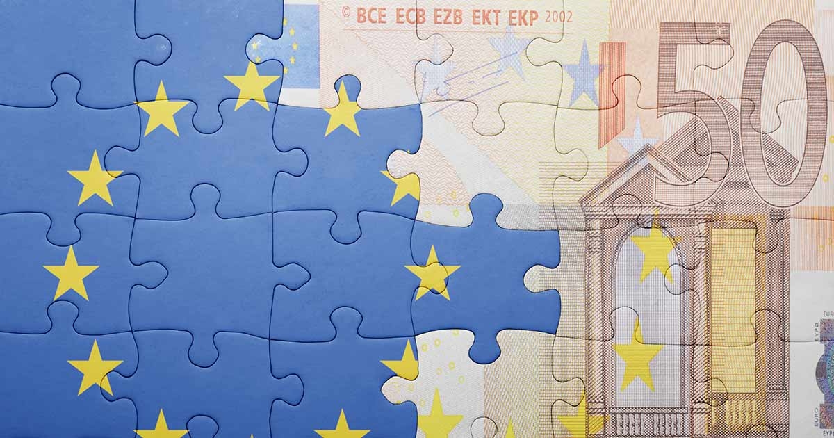 Puzle: ES karogs un 50 eiro