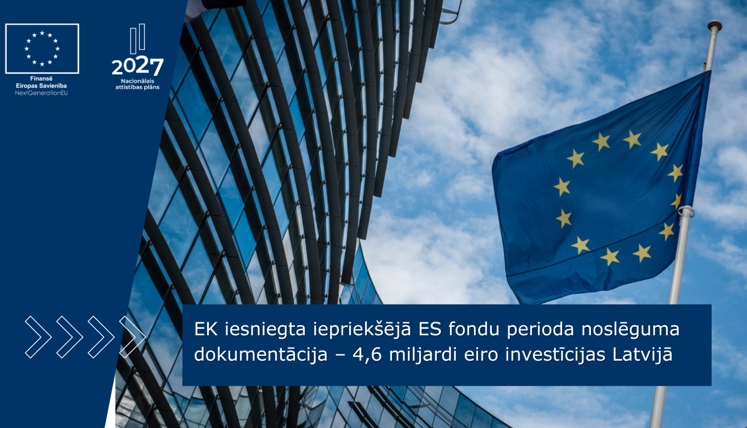 ES karogs plīvo vējā pie EK Parlamenta ēkas