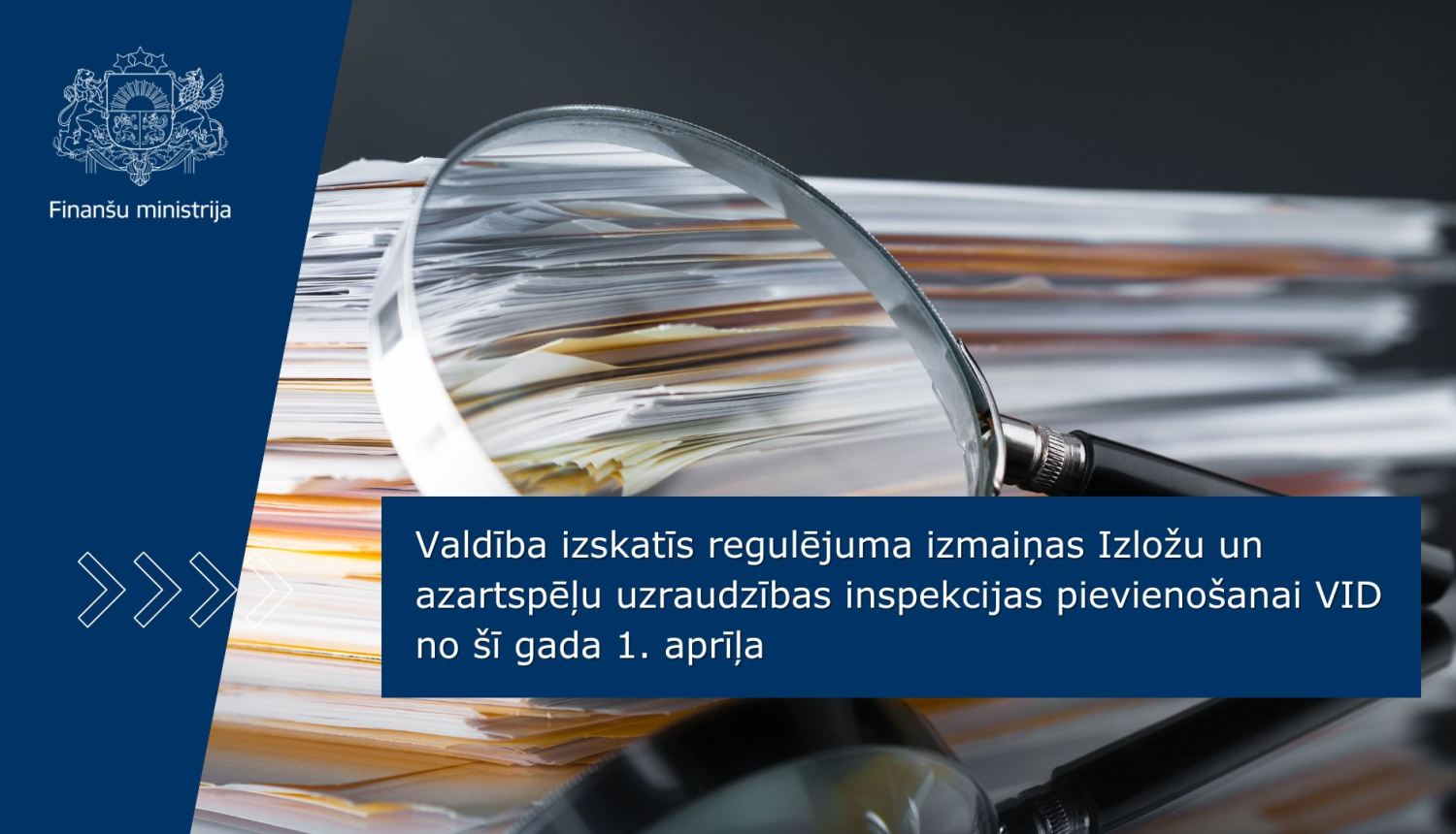 Valdība izskatīs regulējuma izmaiņas Izložu un azartspēļu uzraudzības inspekcijas pievienošanai VID no šī gada 1. aprīļa